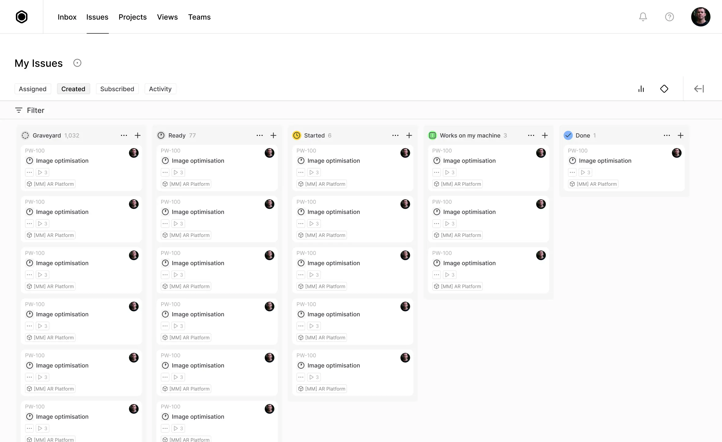 CosBI Dashboard Preview